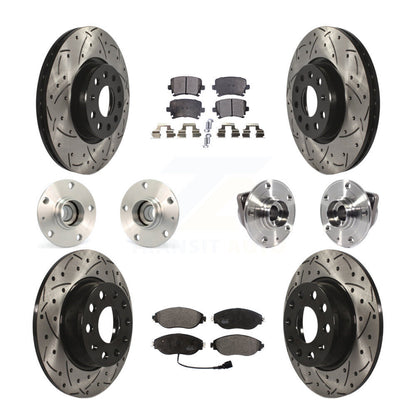 [Avant + Arrière] Kit d'ensemble roulement de roue et moyeu pour 2015 Volkswagen GTI avec Performance Package KBB-113504