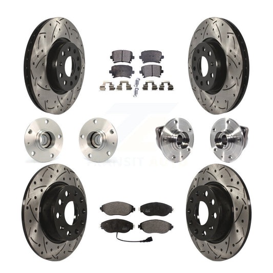 [Avant + Arrière] Kit d'ensemble roulement de roue et moyeu pour 2015 Volkswagen GTI avec Performance Package KBB-113504