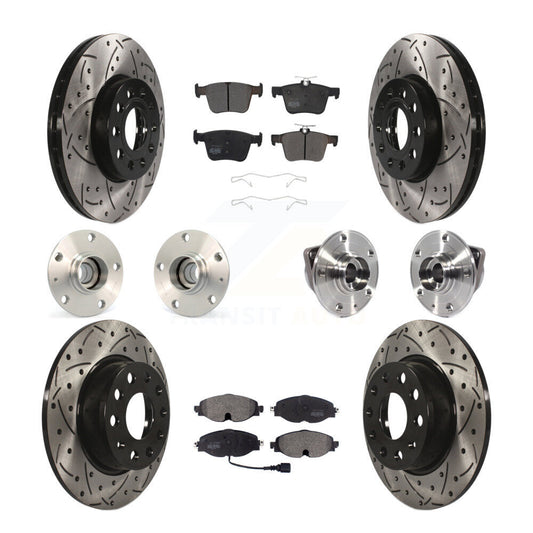 [Avant + Arrière] Kit d'ensemble roulement de roue et moyeu pour 2016 Audi A3 Sedan avec FWD 2.0L avec 85mm Bearing Outer Diameter KBB-113507