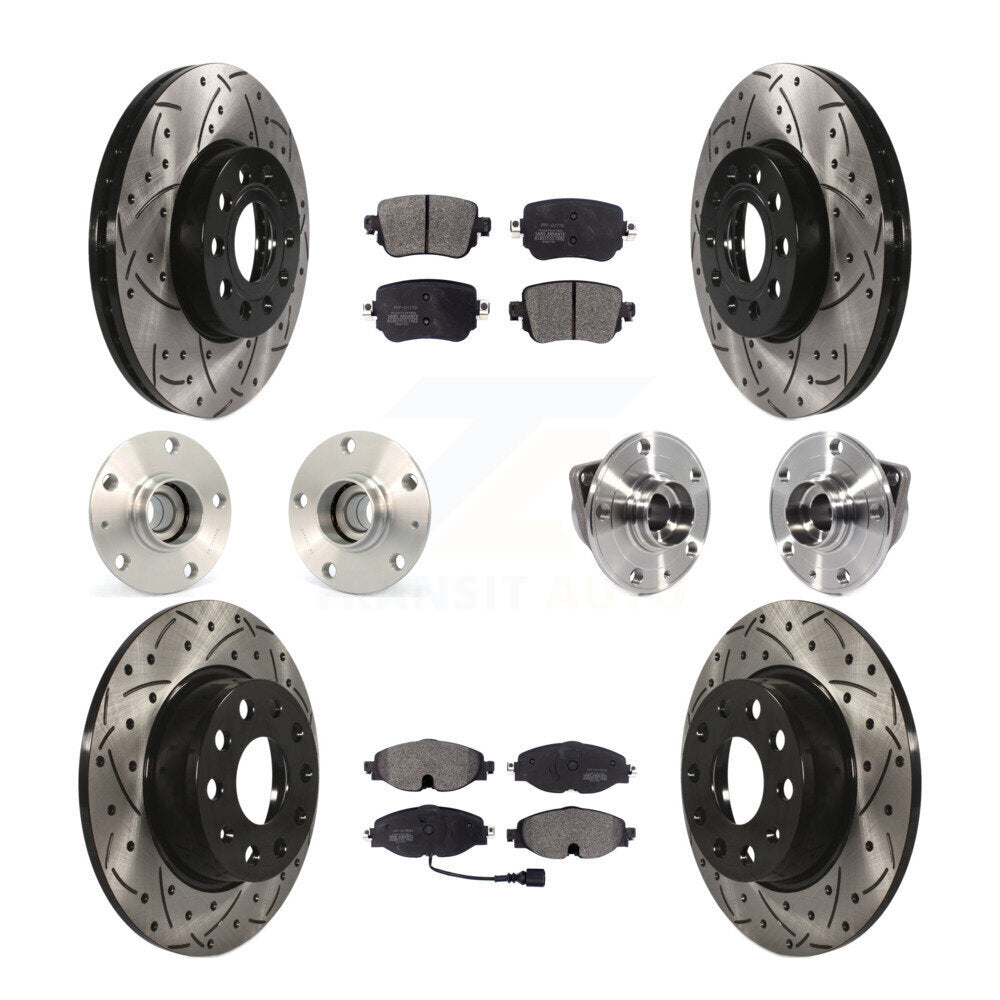 [Avant + Arrière] Kit d'ensemble roulement de roue et moyeu pour Volkswagen Golf SportWagen KBB-113508