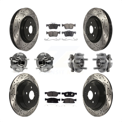 [Avant + Arrière] Kit d'ensemble roulement de roue et moyeu pour 2017-2019 Ford Fusion Sport avec AWD 2.7L KBB-113515 par Transit Auto