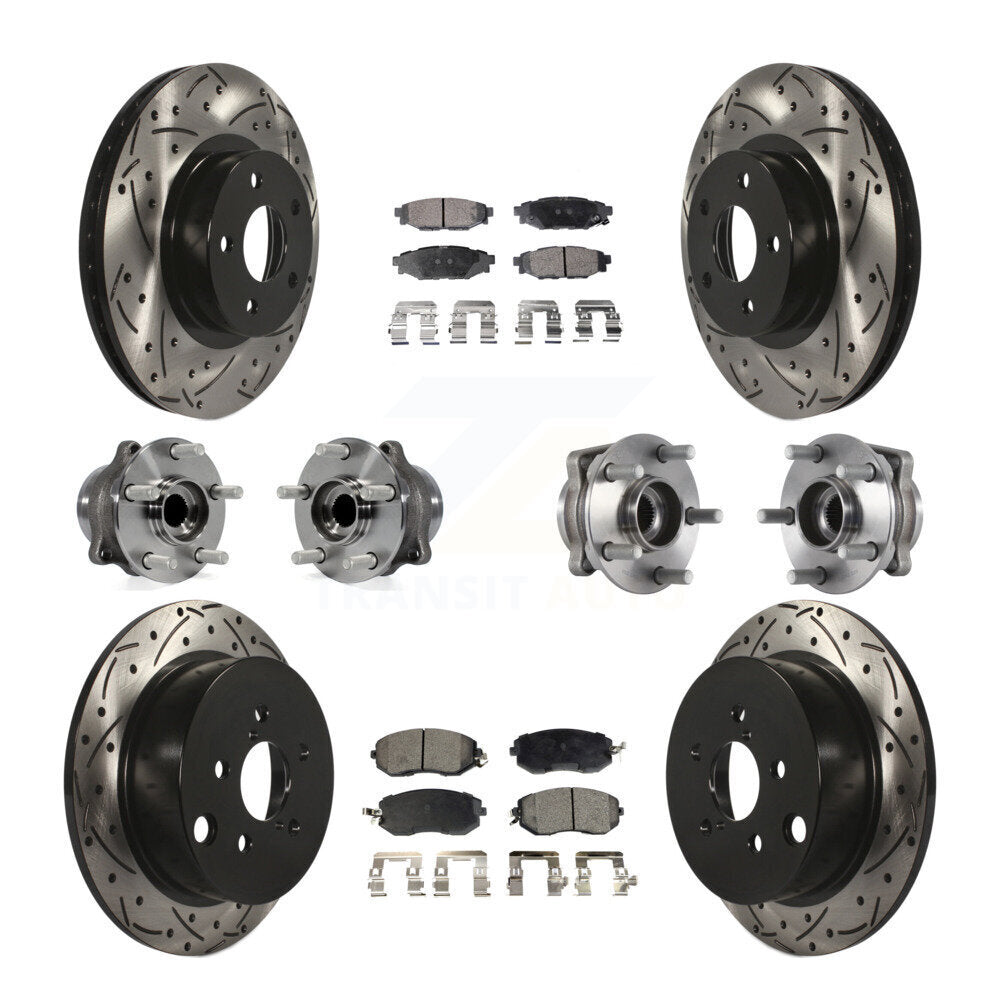 [Avant + Arrière] Kit d'ensemble roulement de roue et moyeu pour Subaru Impreza KBB-113520