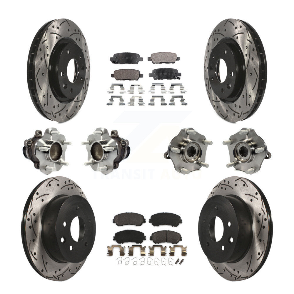 [Avant + Arrière] Kit d'ensemble roulement de roue et moyeu pour Nissan Rogue Sport Qashqai KBB-113525