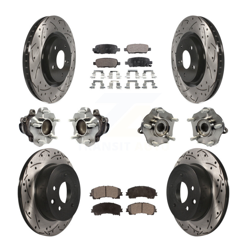 [Avant + Arrière] Kit d'ensemble roulement de roue et moyeu pour Nissan Rogue KBB-113526