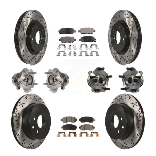 [Avant + Arrière] Kit d'ensemble roulement de roue et moyeu pour Nissan LEAF KBB-113528