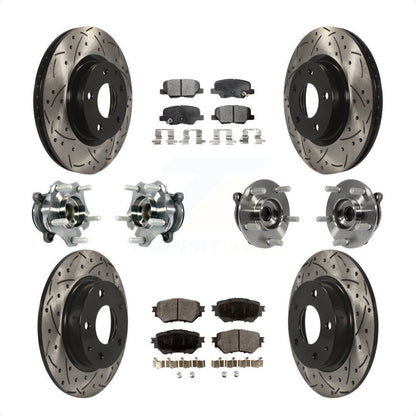 [Avant + Arrière] Kit d'ensemble roulement de roue et moyeu pour Mazda 3 Sport 2.5L KBB-113529 par Transit Auto