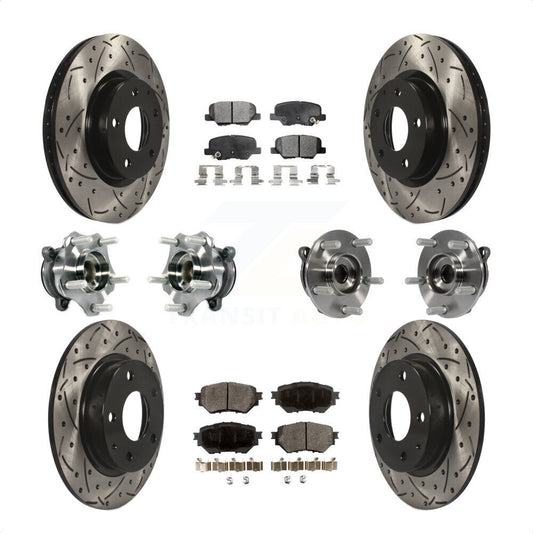 [Avant + Arrière] Kit d'ensemble roulement de roue et moyeu pour Mazda 3 Sport 2.5L KBB-113529 par Transit Auto