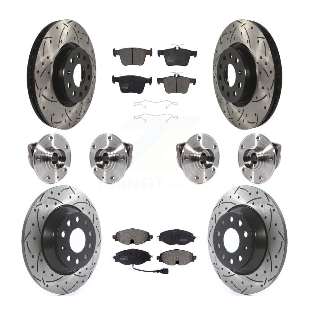 [Avant + Arrière] Kit d'ensemble roulement de roue et moyeu pour Audi TT Quattro KBB-113540