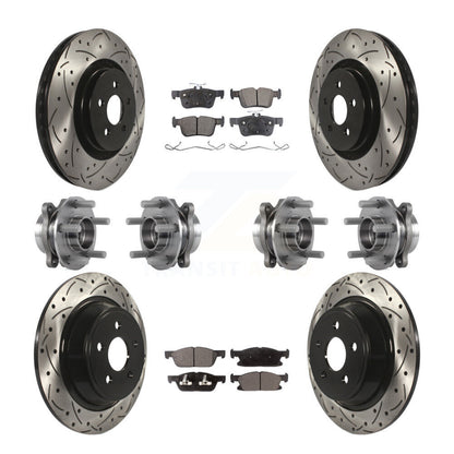 [Avant + Arrière] Kit d'ensemble roulement de roue et moyeu pour Ford Edge Lincoln MKX AWD KBB-113543