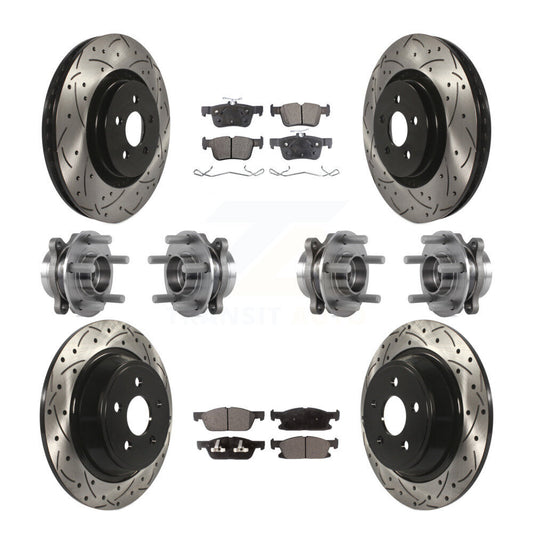 [Avant + Arrière] Kit d'ensemble roulement de roue et moyeu pour Ford Edge Lincoln MKX AWD KBB-113543