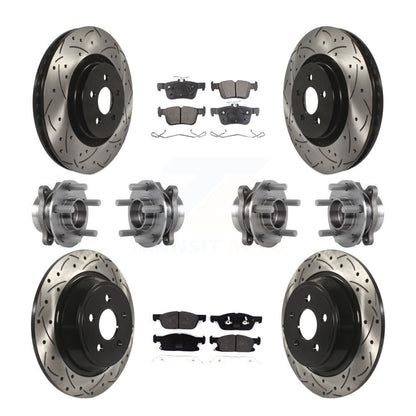 [Avant + Arrière] Kit d'ensemble roulement de roue et moyeu pour Lincoln Continental AWD KBB-113545