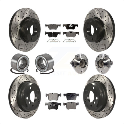 [Avant + Arrière] Kit d'ensemble roulement de roue et moyeu pour BMW 428i Gran Coupe sans Blue Painted Calipers KBB-113568 par Transit Auto