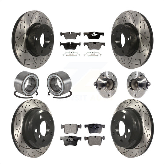 [Avant + Arrière] Kit d'ensemble roulement de roue et moyeu pour BMW 428i Gran Coupe sans Blue Painted Calipers KBB-113568 par Transit Auto