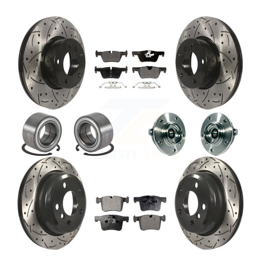[Avant + Arrière] Kit d'ensemble roulement de roue et moyeu pour BMW 328i xDrive 320i 428i Gran Coupe 328d GT KBB-113570 par Transit Auto