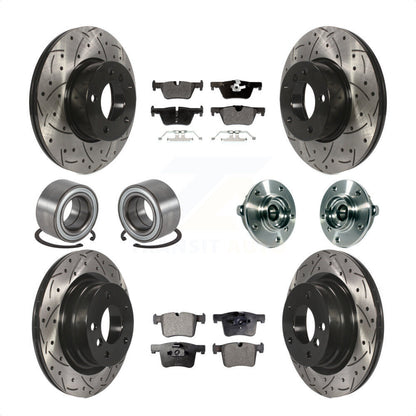 [Avant + Arrière] Kit d'ensemble roulement de roue et moyeu pour 2015-2016 BMW 228i xDrive sans Blue Painted Calipers KBB-113571 par Transit Auto