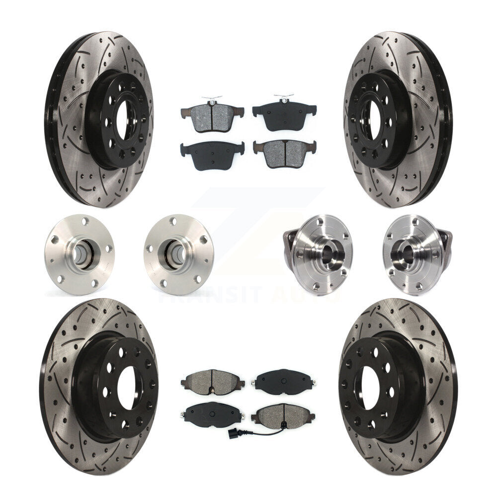 [Avant + Arrière] Kit d'ensemble roulement de roue et moyeu pour 2016 Audi A3 Sedan avec FWD 2.0L avec 85mm Bearing Outer Diameter KBB-113577