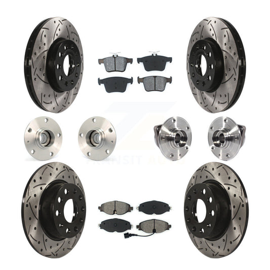 [Avant + Arrière] Kit d'ensemble roulement de roue et moyeu pour 2016 Audi A3 Sedan avec FWD 2.0L avec 85mm Bearing Outer Diameter KBB-113577
