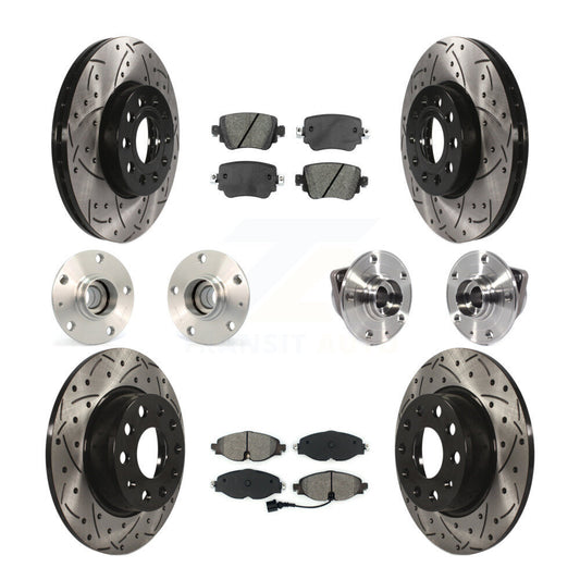 [Avant + Arrière] Kit d'ensemble roulement de roue et moyeu pour Volkswagen Golf SportWagen KBB-113578