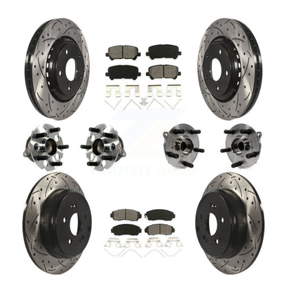 [Avant + Arrière] Kit d'ensemble roulement de roue et moyeu pour 2015-2017 Honda Odyssey KBB-113580