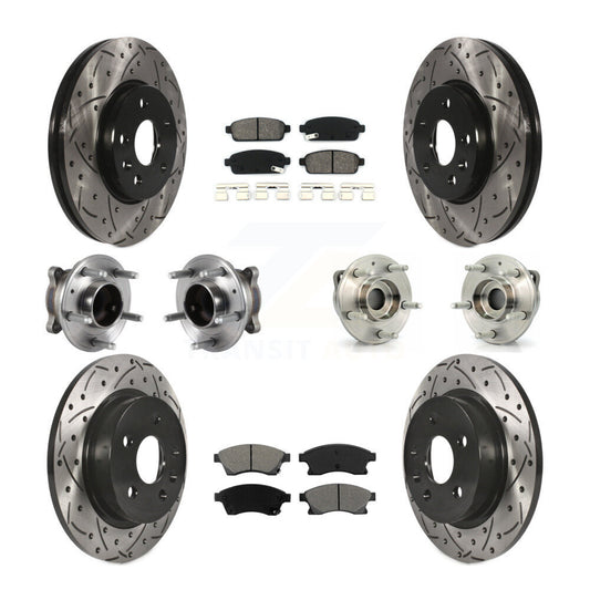 [Avant + Arrière] Kit d'ensemble roulement de roue et moyeu pour 2014-2015 Chevrolet Cruze GAS engine avec 16" Factory Wheels KBB-113584