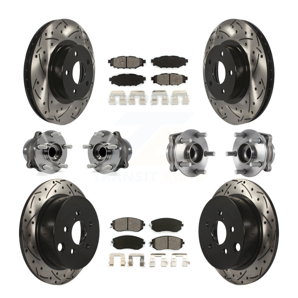 [Avant + Arrière] Kit d'ensemble roulement de roue et moyeu pour Subaru Impreza KBB-113588