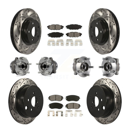 [Avant + Arrière] Kit d'ensemble roulement de roue et moyeu pour Subaru Impreza KBB-113588