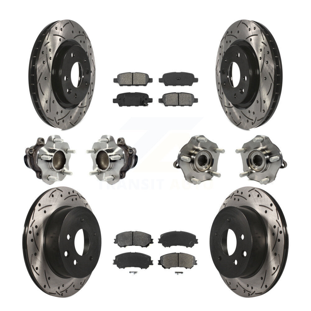[Avant + Arrière] Kit d'ensemble roulement de roue et moyeu pour Nissan Rogue Sport Qashqai KBB-113592