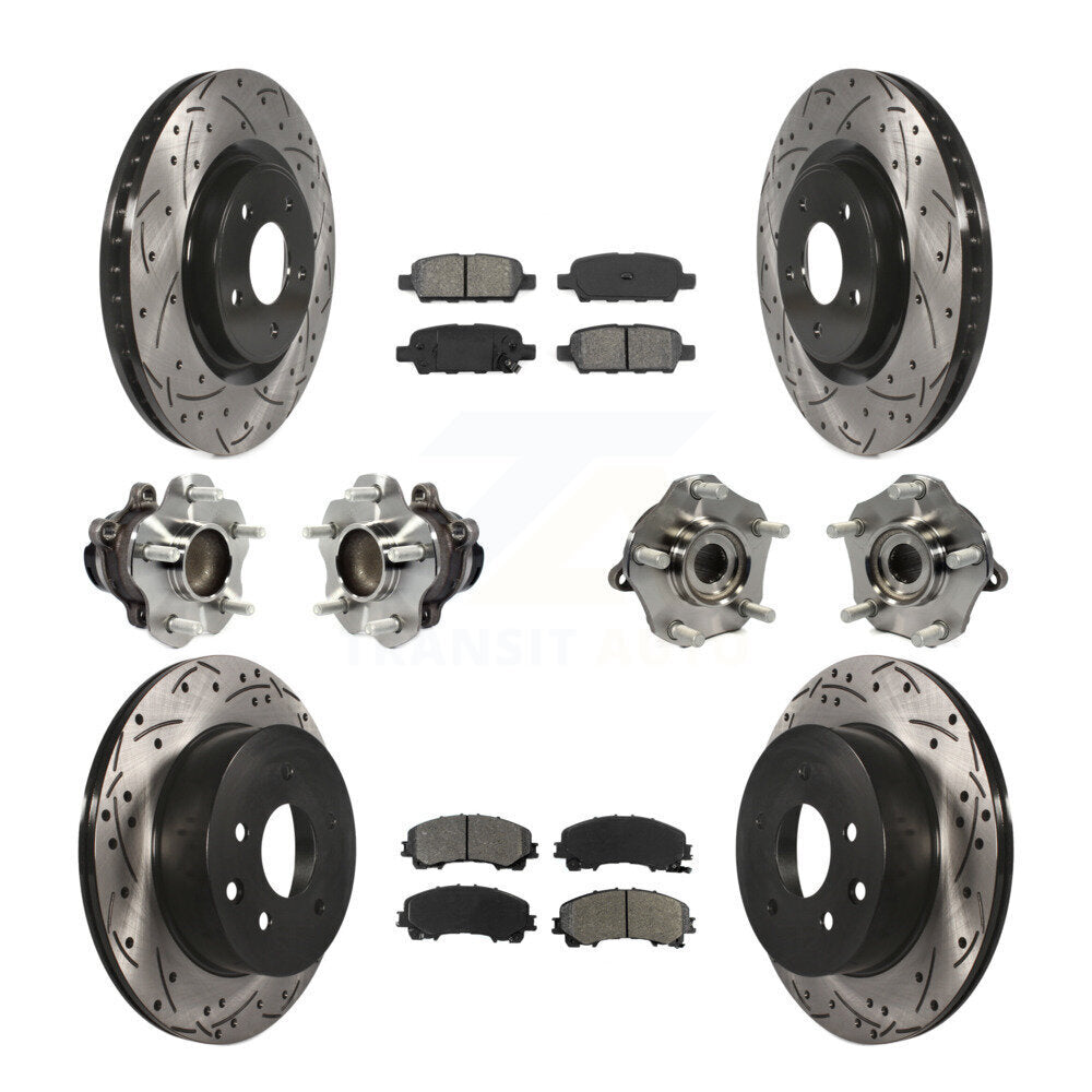 [Avant + Arrière] Kit d'ensemble roulement de roue et moyeu pour Nissan Rogue KBB-113593