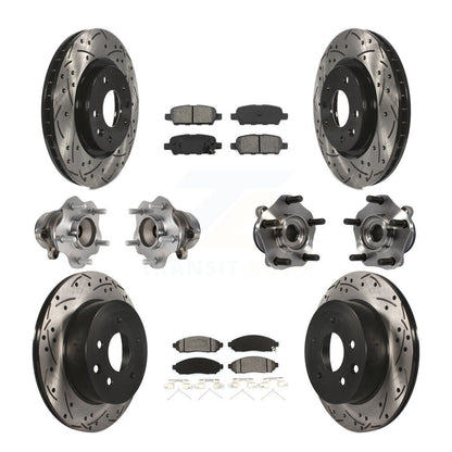 [Avant + Arrière] Kit d'ensemble roulement de roue et moyeu pour 2015 Nissan LEAF Vehicles Manufactured In Japan KBB-113594