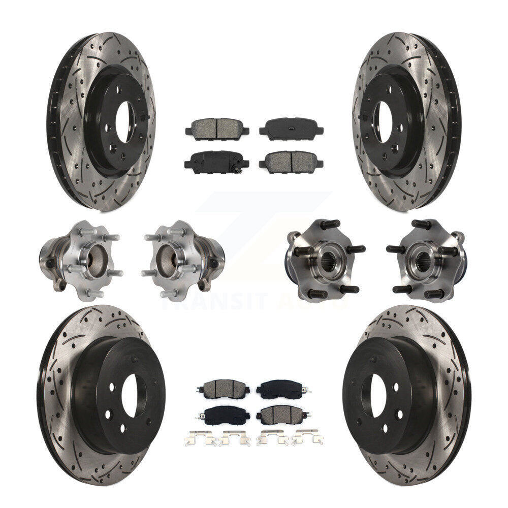 [Avant + Arrière] Kit d'ensemble roulement de roue et moyeu pour Nissan LEAF KBB-113595