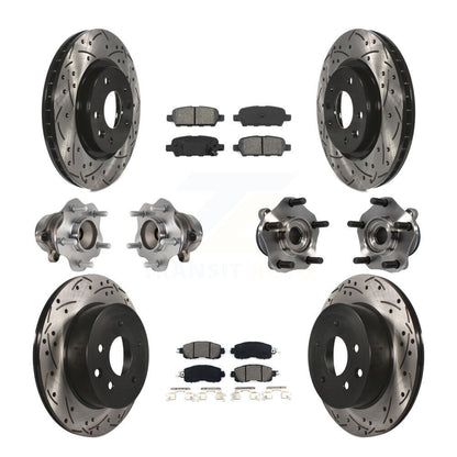 [Avant + Arrière] Kit d'ensemble roulement de roue et moyeu pour Nissan LEAF KBB-113595