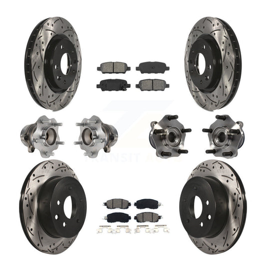 [Avant + Arrière] Kit d'ensemble roulement de roue et moyeu pour Nissan LEAF KBB-113595