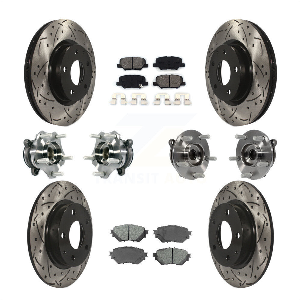 [Avant + Arrière] Kit d'ensemble roulement de roue et moyeu pour Mazda 3 Sport 2.5L KBB-113596 par Transit Auto