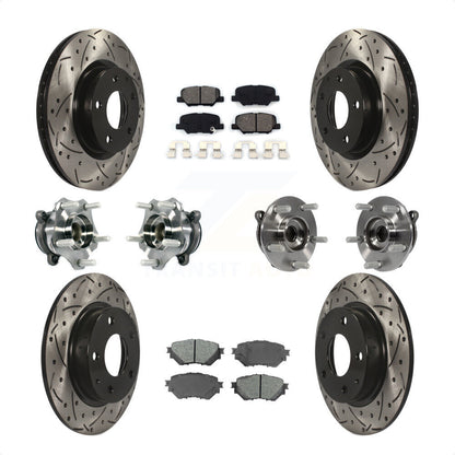 [Avant + Arrière] Kit d'ensemble roulement de roue et moyeu pour Mazda 3 Sport 2.5L KBB-113596 par Transit Auto