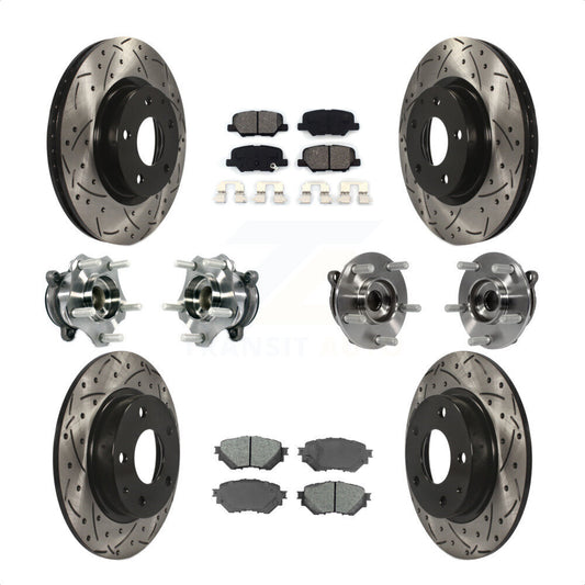 [Avant + Arrière] Kit d'ensemble roulement de roue et moyeu pour Mazda 3 Sport 2.5L KBB-113596 par Transit Auto