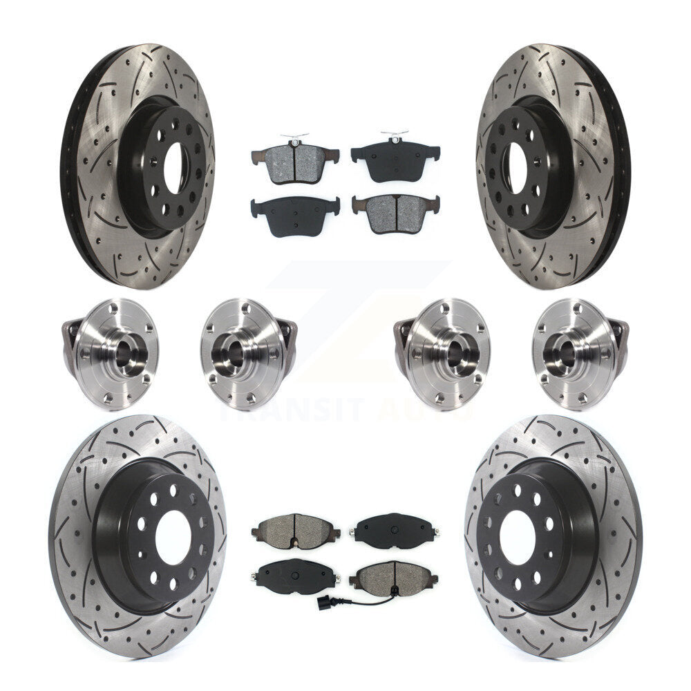 [Avant + Arrière] Kit d'ensemble roulement de roue et moyeu pour Audi TT Quattro KBB-113603