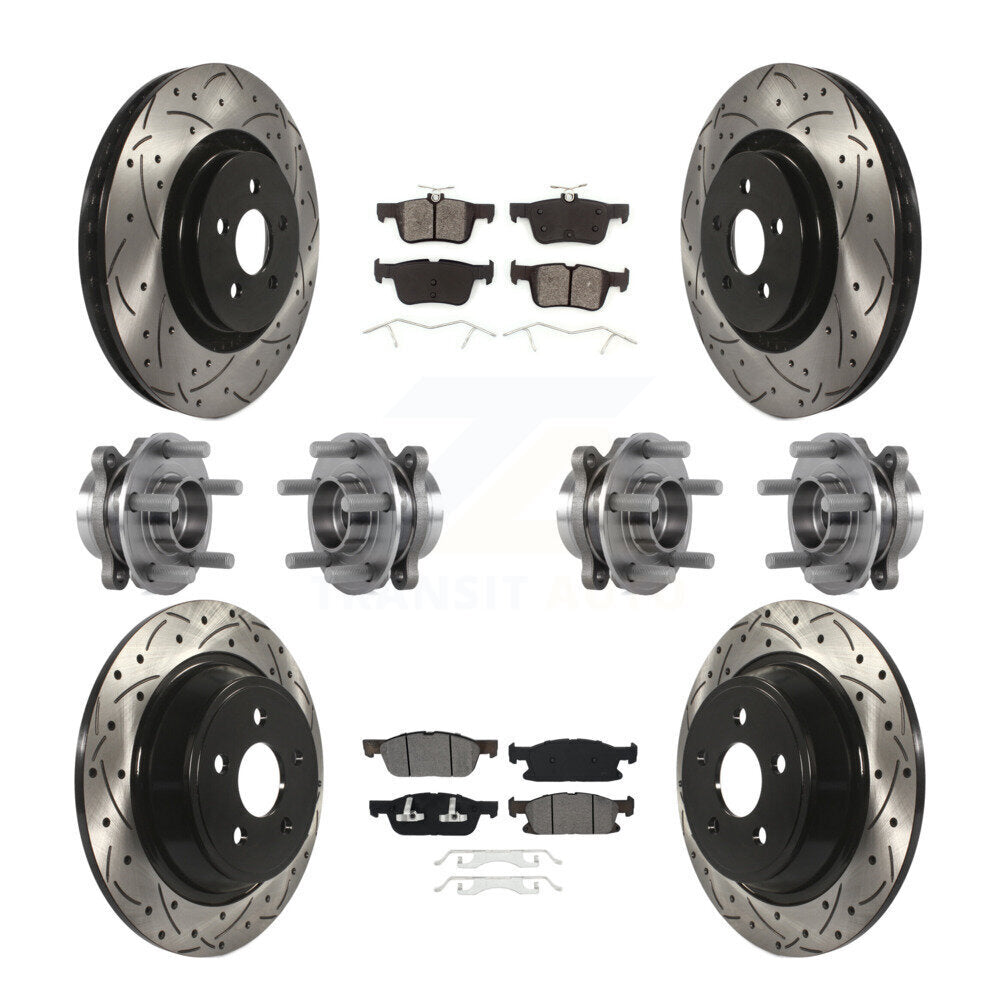 [Avant + Arrière] Kit d'ensemble roulement de roue et moyeu pour Ford Edge Lincoln MKX AWD KBB-113605