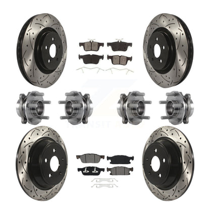 [Avant + Arrière] Kit d'ensemble roulement de roue et moyeu pour Ford Edge Lincoln MKX AWD KBB-113605