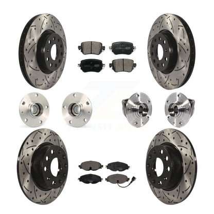 [Avant + Arrière] Kit d'ensemble roulement de roue et moyeu pour 2015-2018 Volkswagen GTI sans Performance Package KBB-113626