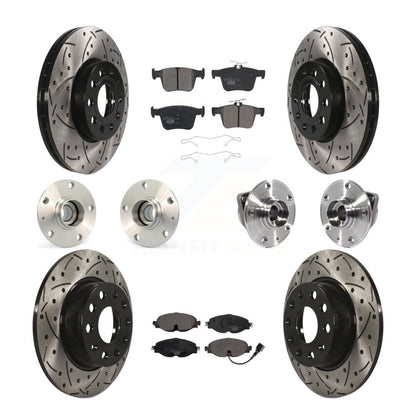 [Avant + Arrière] Kit d'ensemble roulement de roue et moyeu pour 2016 Audi A3 Sedan avec FWD 2.0L avec 85mm Bearing Outer Diameter KBB-113627