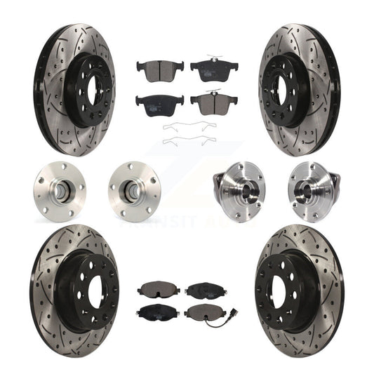 [Avant + Arrière] Kit d'ensemble roulement de roue et moyeu pour 2016 Audi A3 Sedan avec FWD 2.0L avec 85mm Bearing Outer Diameter KBB-113627