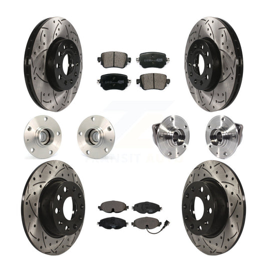 [Avant + Arrière] Kit d'ensemble roulement de roue et moyeu pour Volkswagen Golf SportWagen KBB-113628