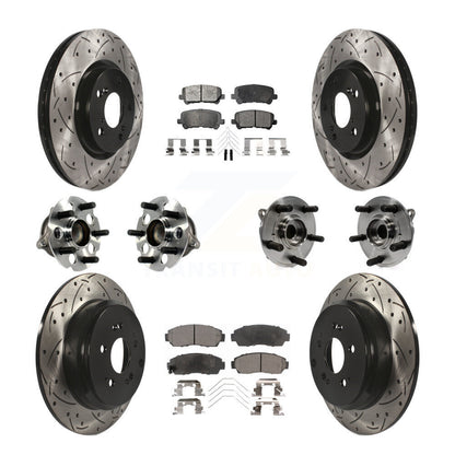 [Avant + Arrière] Kit d'ensemble roulement de roue et moyeu pour 2011-2014 Honda Odyssey KBB-113629