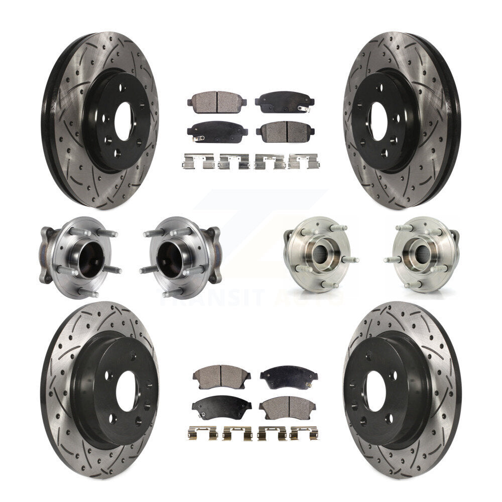 [Avant + Arrière] Kit d'ensemble roulement de roue et moyeu pour 2014-2015 Chevrolet Cruze GAS engine avec 16" Factory Wheels KBB-113636