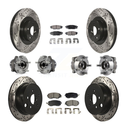[Avant + Arrière] Kit d'ensemble roulement de roue et moyeu pour Subaru Forester Crosstrek XV avec 292mm Diameter Rotor KBB-113641