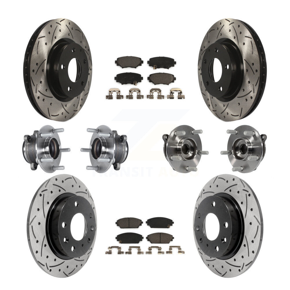 [Avant + Arrière] Kit d'ensemble roulement de roue et moyeu pour Mazda 3 Sport 2.5L KBB-113643