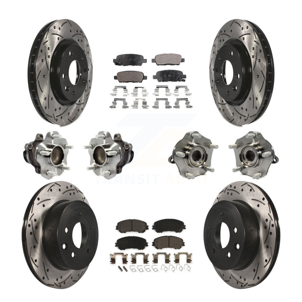 [Avant + Arrière] Kit d'ensemble roulement de roue et moyeu pour Nissan Rogue Sport Qashqai KBB-113645