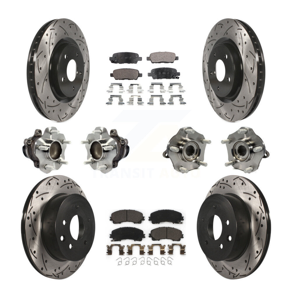 [Avant + Arrière] Kit d'ensemble roulement de roue et moyeu pour Nissan Rogue KBB-113646