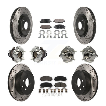 [Avant + Arrière] Kit d'ensemble roulement de roue et moyeu pour Nissan Rogue KBB-113646