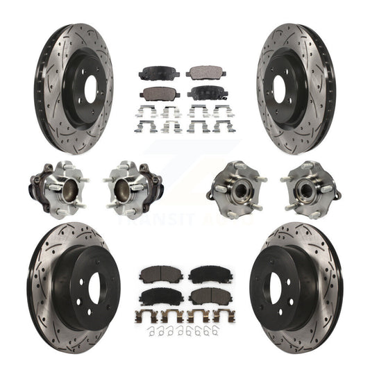 [Avant + Arrière] Kit d'ensemble roulement de roue et moyeu pour Nissan Rogue KBB-113646